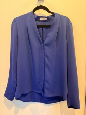 Babaton Blue Crewneck Lightweight Blouse